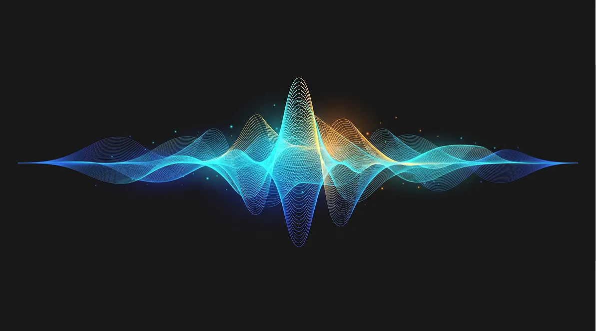 Colorful sound wave representing copy notifications