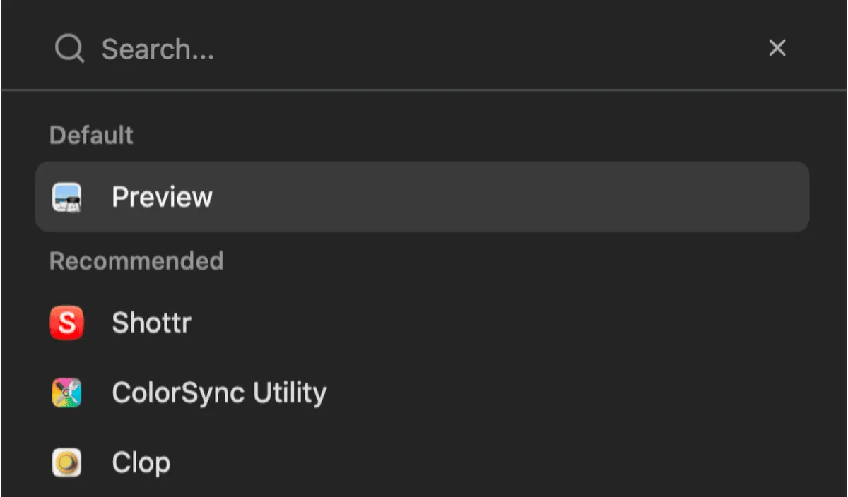 ClipBook 1.21: Open with...